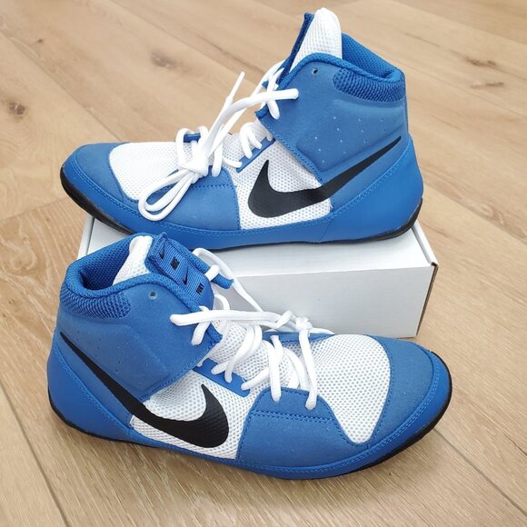 NEW Nike Fury Mens Wrestling Shoes MMA Combat Royal Blue AO2416-401 Size 8.5 - Picture 1 of 8
